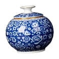 thumbnail image 4 of Jarrón de jengibre tradicional chinoiserie, florero, tarro para guardar té, templo versátil Estilo D, 4 of 9