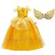 thumbnail image 2 of Vestido Floral sin mangas para niña, disfraz de princesa para fiesta, traje de La Bella y La Bestia para Halloween y Carnaval Fivean unisex, 2 of 2