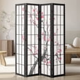 thumbnail image 1 of VEVOR Room Divider Japanese Room Screen Divider 4 Panel for Room Separation, 1 of 9