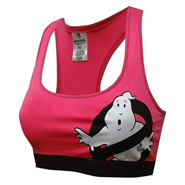 Ghostbusters Who You Gonna Call Racer Back Women's Bra Sports Bra