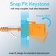thumbnail image 3 of Acoplador Keystone Sokqovt CAT6 RJ45 (paquete de 24) naranja, 3 of 7