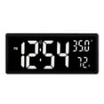 thumbnail image 2 of 2x Despertador Digital de Escritorio Reloj de Pared Temperatura para Dormitorio, 2 of 9