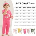 thumbnail image 6 of Actgleam Infant Baby Girls Romper With Hat Snap Short Sleeve Baby Jumpsuit,6-9Months,2 pack, 6 of 8