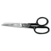ACME MADE 10259 Forged Nickel Plated Straight Office Scissors, 7, Black