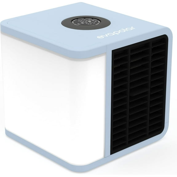 Evapolar evaLIGHT Plus Personal Portable Air Cooler, Evaporative Mini Air Cooler, Portable Air Conditioner, Humidifier, USB Connectivity and LED Light, 1000 ml