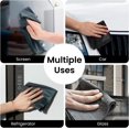 thumbnail image 3 of Magnetic Cleaning Cloth-4Pcs Microfiber Dry Erasers Cloth for White Boards Reusable Microfiber Cloth Eraser for Classroom, Home Office- 10'' x 10''(Gray), 3 of 7