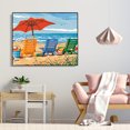 thumbnail image 3 of Cuadros Decorativos Kit de pintura por números, lienzo de vacaciones en la playa DIY, cuadro de arte al óleo para decoración del hogar Ehuebsd Nuevos Originales, 3 of 8