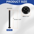 thumbnail image 2 of Uxcell #8-32 x 2" Pan Head Machine Screws, 50 Pcs 304 Stainless Steel Screws for Cabinet Drawer Knob Pull, Black Oxidation, 2 of 7