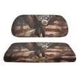 thumbnail image 6 of Garronmavis Eagle American Flag Golf Cart Seat Covers Four Seasons Sun Interior Protector Universal Fit All Brand Breathable Air Golf Cart Replacement Seat Cover, 6 of 6