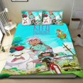 thumbnail image 1 of Kipo y los Wonderbeasts Conjunto de sábanas temático, trío de piezas, cómodo y amigable con la piel, diseño único, regalo de decoración para el hogar para familiares, amigos y fans,135cm *200cm, 1 of 6
