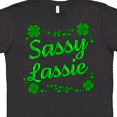 thumbnail image 4 of Inktastic Sassy Lassy with Green 4 Leaf Clovers T-Shirt, 4 of 5