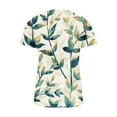 thumbnail image 5 of Aloohaidyvio Tops,Womens Summer Tops V Neck T Shirts Printed Tops Button Loose Casual Tshirts, 5 of 5