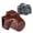Coffee, variant on Full Body Camera PU Leather Case Bag with Strap for Canon EOS M5