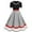 Blanc, variante sur Pntutb Robe d'Été pour Femmes 2024 Mode Robe Décontractée pour Femmes Imprimée à Manches Courtes à Col en V Robe Patchwork pour Dames
