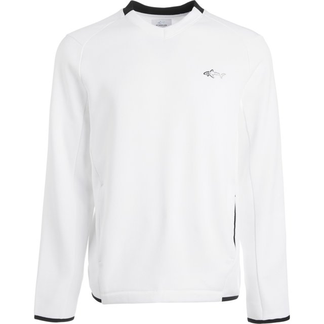 Greg Norman - Sudadera ligera y elástica para hombre, color blanco, pequeño