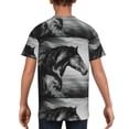thumbnail image 5 of Wukai Running Horse Youth Unisex Short Sleeve T-Shirt for Boys, Girls, Teens, and Kids-X-Small, 5 of 7