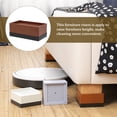 thumbnail image 1 of unbranded 4Ud Riser Para Muebles Marrón Resistente Para Sillas Y Gabinetes Fácil De Instalar, 1 of 6