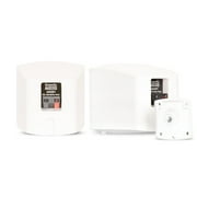Acoustic Audio AA321W Mountable Indoor Speakers 1000 Watts White Bookshelf 5 Piece Set AA321W-5S
