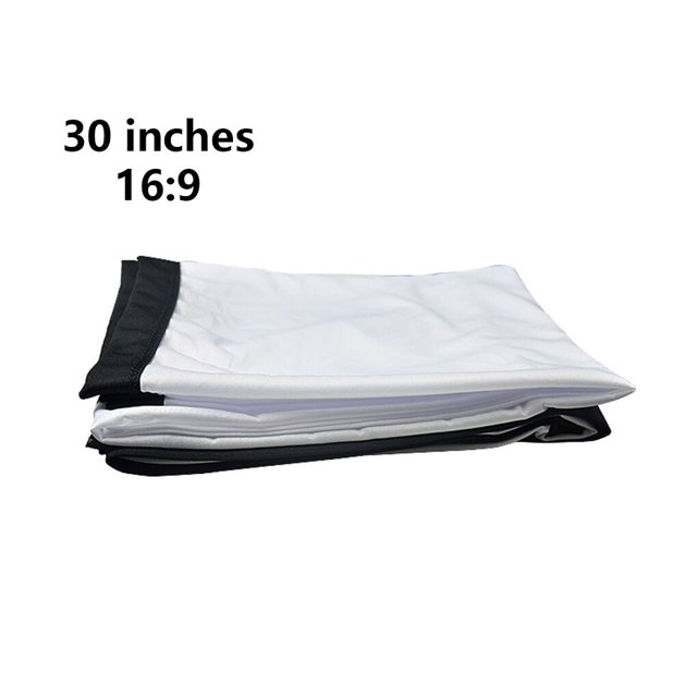 Foldable Anti-light Projection Screen Portable Theater HD Projector Curtain Party Video Movie Playing for Bedroom Indoor 30inch Type 1