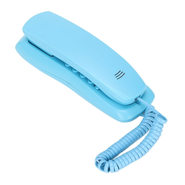 Hotel Telephone, Pause Function Night Light Service Desktop Line Phone For Office For Hotel For Home Blue