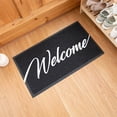 thumbnail image 1 of Almohadilla De La Puerta De Entrada Alfombra negra para puerta de entrada, alfombra de bienvenida para puerta delantera, estilo minimalista (Bienvenido) Wdftyju Libre de BPA, 1 of 3