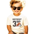 thumbnail image 3 of 3rd Birthday Baller Shirt for Boys Sports Theme Party T-Shirt for 3 Year Old Toddler Natural Shirt 4T, 3 of 5