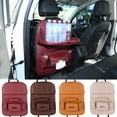 thumbnail image 3 of Asiento trasero del coche Organizador PU de cuero Asiento trasero auto cojín para niños Rojo vi Carevas Cojín trasero auto, 3 of 7