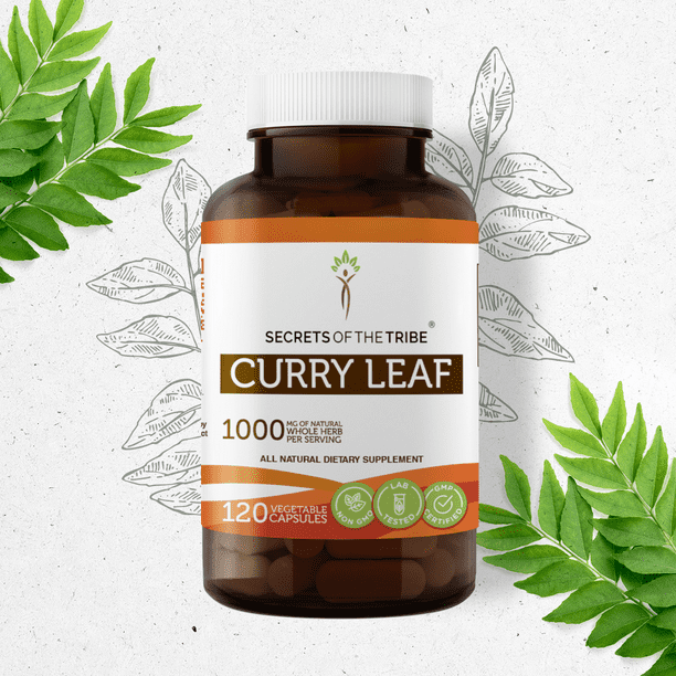 Secrets of the Tribe Curry Leaf 120 Capsules, 500 mg, Organic Curry