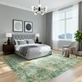thumbnail image 4 of Garvee 9x12 Modern Abstract Area Rug Living Room Rug, Washable Rug with Non Slip TPR Backing Low Pile Soft Thin Indoor Carpet for Bedroom Home Office, Green, 4 of 7