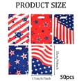 thumbnail image 3 of Tumao 50 Pcs 4th of July Gift Bags with Handle Reusable Plastic American Flag Goodie Bags Independence Day Gift Bag for Patriotic Independence Veterans Memorial Day Party Supplies, 3 of 6