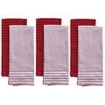 thumbnail image 3 of Stripes Kitchen Towels/Hand Towels, 6 Pack Large 100% Ring-Spun Cotton with Hanging Loop, 430 GSM Soft  Ultra Absorbent, Machine Washable 16 x 28 inches., 3 of 11