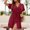 Red Sundresses for Women, variant on Dyegold Sundresses for Women Casual Beach - Womens Sundresses V Neck Short Sleeve Button Down Lace Up Mini Sundresses ​Beach A-Line Short ​Bridesmaid ​Dresses