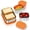 Orange, variant on Vesteel Stainless Steel Lunch Container Set, Leak Proof Bento Box with Silicone Lids, Portable Metal Lunch Box for School and Daycare(25OZ + 8OZ*2), Orange