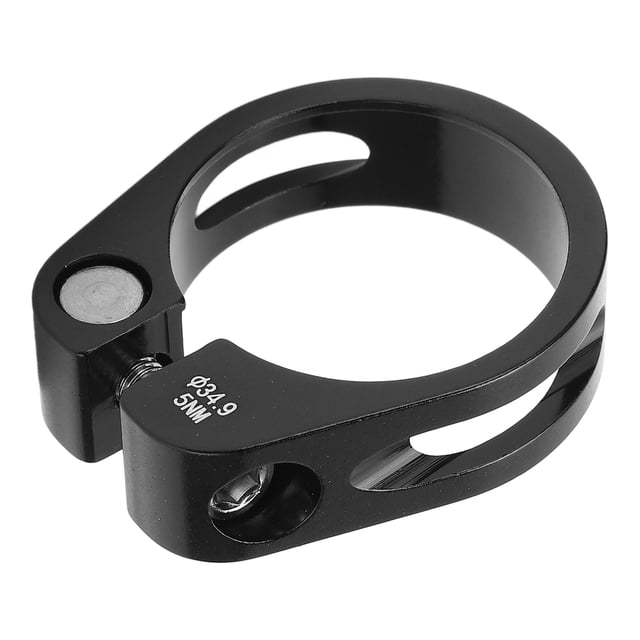 Abrazadera para tija de sillín de bicicleta de montaña, aleación de aluminio, liberación rápida, Clip de tubo de bloqueo para collar de tija de sillín, 34,9mm/1,4 pulgadas, negro