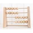 thumbnail image 2 of Wood Abacus Toy Beads Counting Playthings Simple Design Early Education Math Learning Toys Educational Prop Home Decoration Burlywood color, 2 of 7