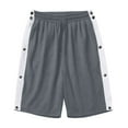 thumbnail image 4 of NAFUU Mens Tear Away Shorts Post Surgery Recovery Side Snap Shorts Color Block Loose Fit Basketball Shorts With Pockets Comfy Baggy Shorts, 4 of 4
