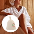 thumbnail image 4 of Almencla Sauna Banya Wool Hat Hats Natural Russian Bath Spa Head Protection E StyleB 5, 4 of 8