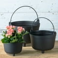 thumbnail image 6 of Root & Vessel Antique Kettle Planter, Black, 12", 6 of 9