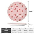 thumbnail image 2 of Disketp Floral Strawberr Ceramic Plate Dinner Plates Bone China Decorative Plates Art Ceramic Ornaments for Wall Hanging Decoration -6in, 2 of 6