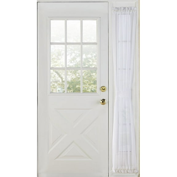 Belle Maison Elegance Voile Sheer Side Light Curtains, 30” x 72”