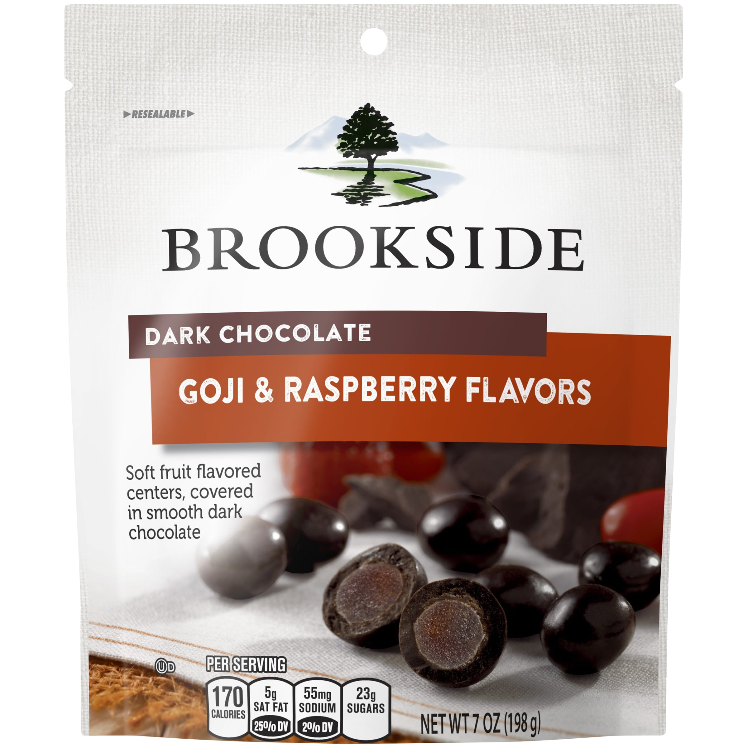 BROOKSIDE Dark Chocolate Goji and Raspberry Flavors, 7 oz by The Hershey Company