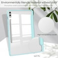 thumbnail image 5 of Triple-Fold Case for Samsung Galaxy Tab S10+ 12.4" 2024 with Pencil Holder, Clear Transparent Back Slim Adjustable Kickstand Shockproof Tablet Cover, Auto Wake/Sleep Magnetic for Tab S10+, Skyblue, 5 of 8