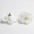 thumbnail image 4 of Decoraciones de seda artificial, flores artificiales, rosas, boda, 10 piezas, 7 cm. Marfil, 4 of 9