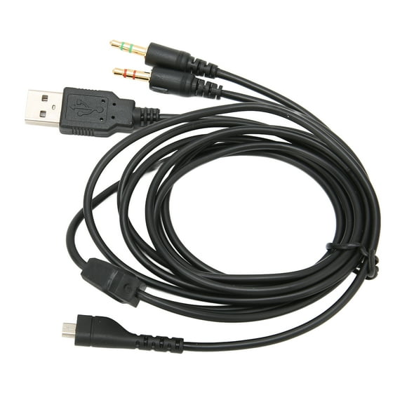 ESTINK Headphone Audio Cable USB And 3.5mm Audio Jack Audio Cord With Lighting For Arctis,Audio Cable,Audio Cord
