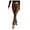 Brown, variant on Travel Outfits Women Airport Women's Pu-leather Solid Color Trousers With Slit Legs And High Waist Pants Women Pants Casual plus Size Cropped for Casual Petite Womens Business Stretch Black M