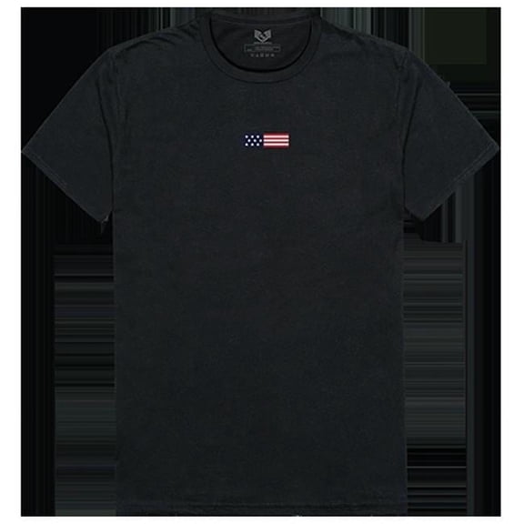 US Flag 1 Relaxed Graphic Tee Shirt, Black - Small