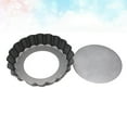 thumbnail image 4 of 2 Pcs 4 Round Baking Tray Non-stick Portable Mini Tart Pan Bread Cake Making Miniature Mold Baking Mat, 4 of 8