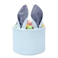 thumbnail image 2 of Easter Basket Seersucker Egg Hunt Bunny Baskets for Kids with Cute Rabbit Ears Stripe Storage Gifts Candies Personalized Easter Party Gifts, 2 of 4