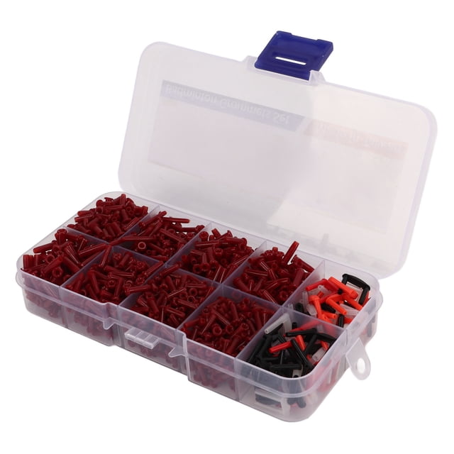 Arandelas para raqueta de bádminton, POWERTI 1500 piezas, 1 caja, accesorio para raqueta, arandelas para raqueta de bádminton, repuesto muy versátil