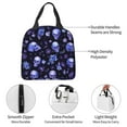 thumbnail image 4 of Easygdp Skull flower leaf purple Bolsa Térmica Premium - Tela Oxford Impermeable, Gran Capacidad, Bolsillo Frontal, Unisex para Trabajo, Escuela, Actividades al Aire Libre y Picnics, 4 of 8